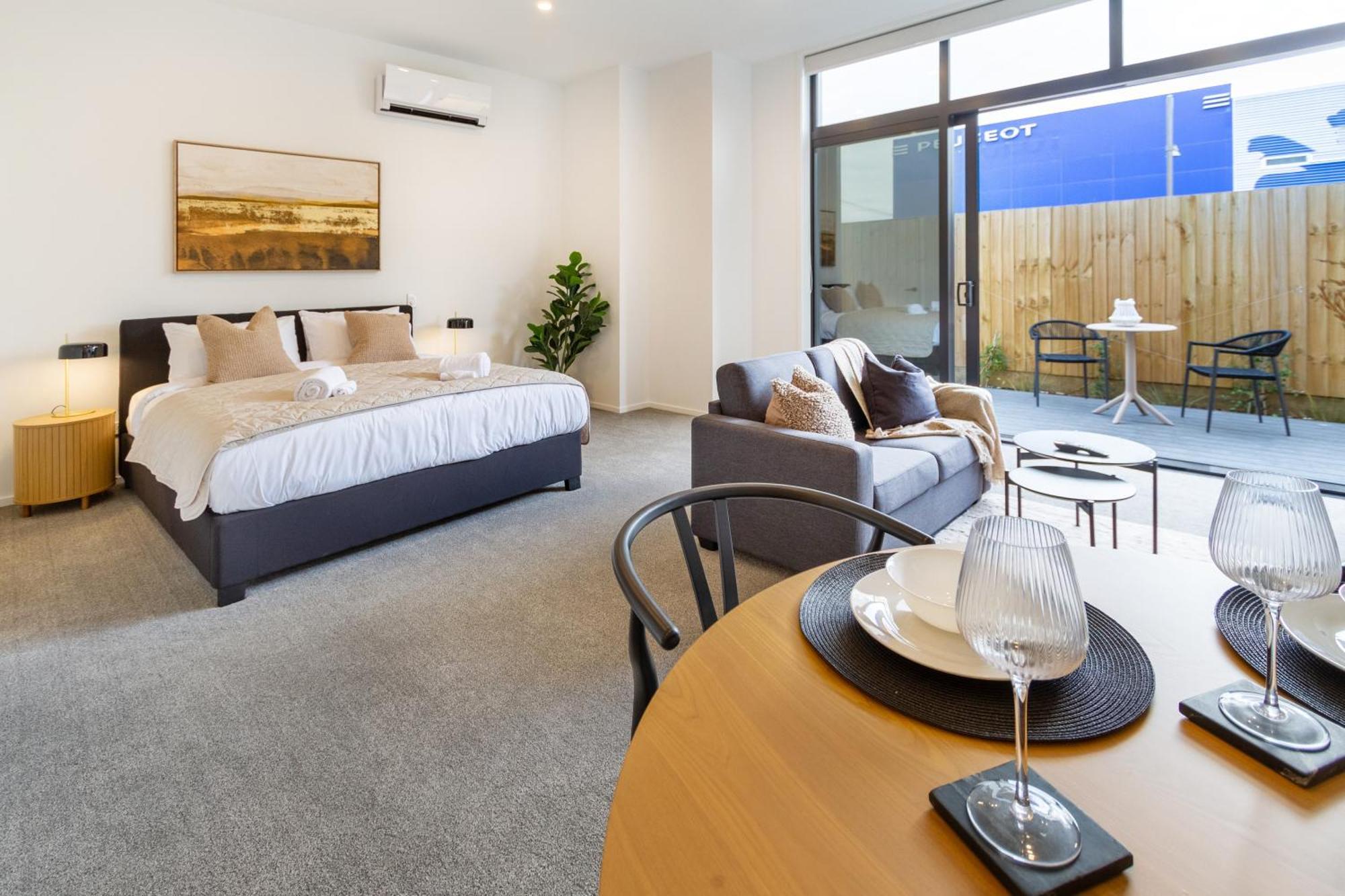 Single Level Studio, Cbd Escape: King Bed Christchurch Exterior foto